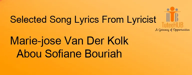 Marie-jose Van Der Kolk Abou Sofiane Bouriah