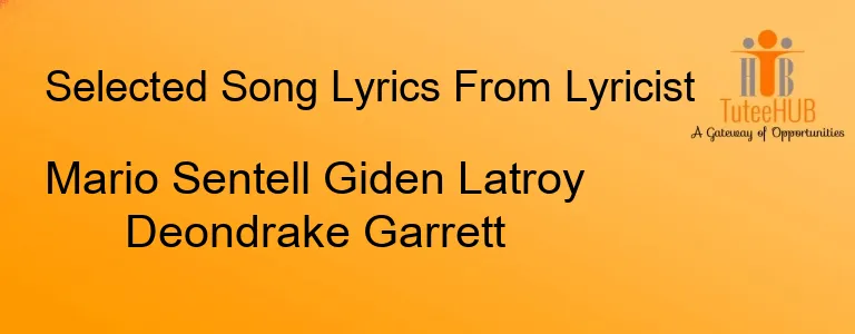 Mario Sentell Giden Latroy Deondrake Garrett