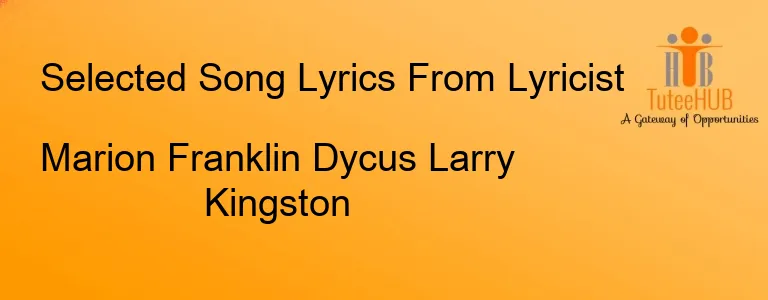 Marion Franklin Dycus Larry Kingston
