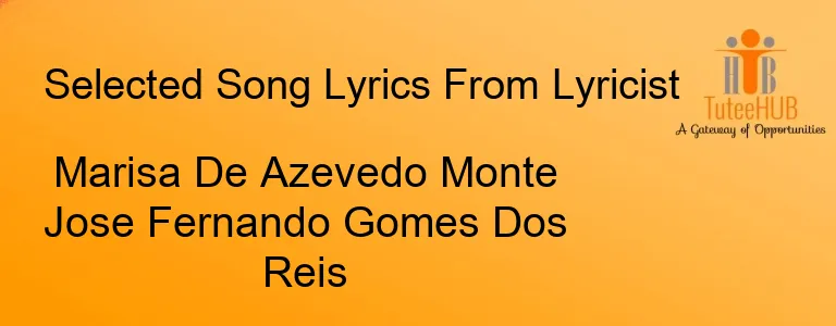 Marisa De Azevedo Monte Jose Fernando Gomes Dos Reis