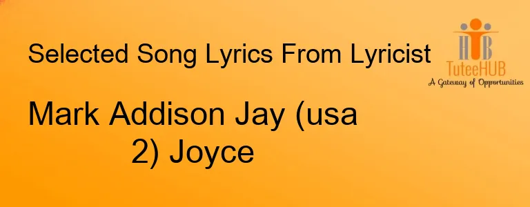 Mark Addison Jay (usa 2) Joyce