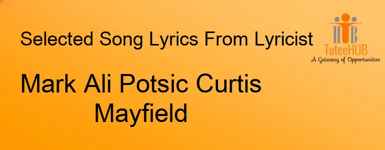 Mark Ali Potsic Curtis Mayfield
