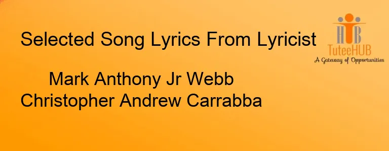Mark Anthony Jr Webb Christopher Andrew Carrabba