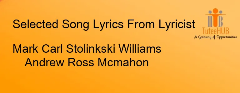 Mark Carl Stolinkski Williams Andrew Ross Mcmahon