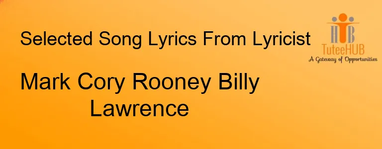 Mark Cory Rooney Billy Lawrence