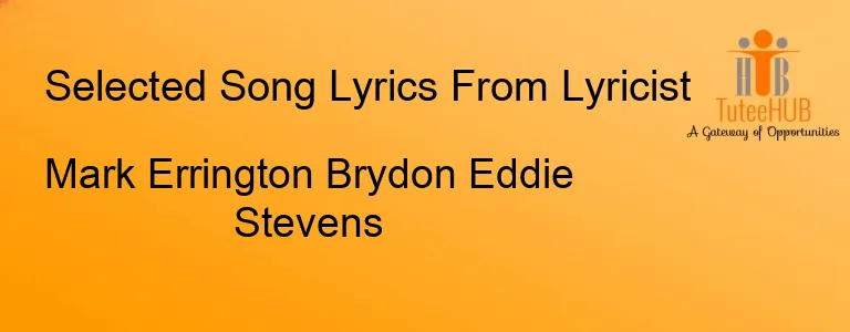 Mark Errington Brydon Eddie Stevens