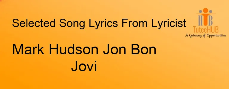 Mark Hudson Jon Bon Jovi