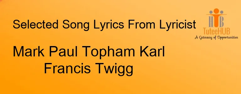 Mark Paul Topham Karl Francis Twigg