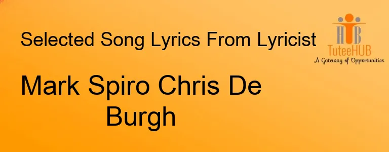 Mark Spiro Chris De Burgh