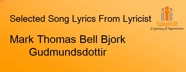 Mark Thomas Bell Bjork Gudmundsdottir