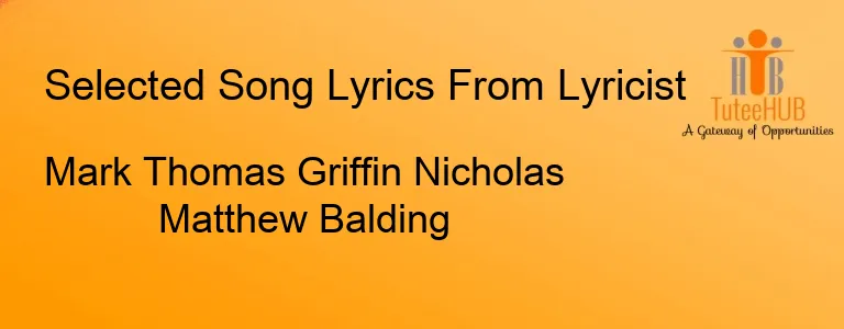 Mark Thomas Griffin Nicholas Matthew Balding