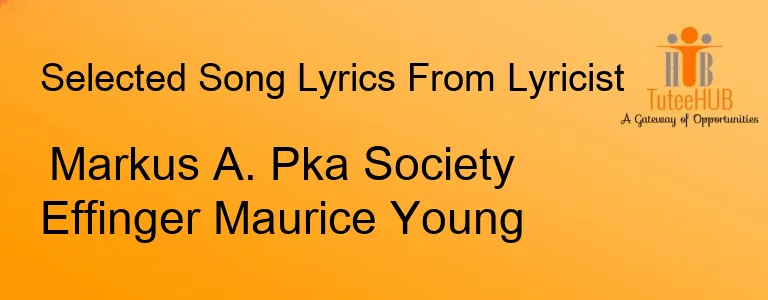Markus A. Pka Society Effinger Maurice Young