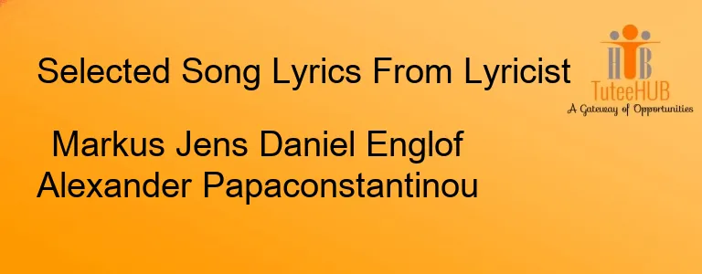 Markus Jens Daniel Englof Alexander Papaconstantinou