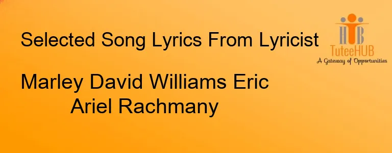 Marley David Williams Eric Ariel Rachmany