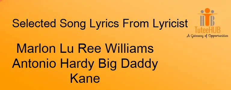 Marlon Lu Ree Williams Antonio Hardy Big Daddy Kane