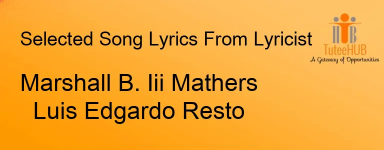 Marshall B. Iii Mathers Luis Edgardo Resto