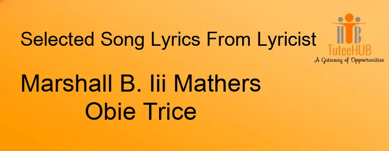 Marshall B. Iii Mathers Obie Trice