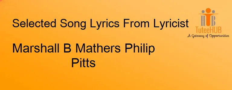 Marshall B Mathers Philip Pitts