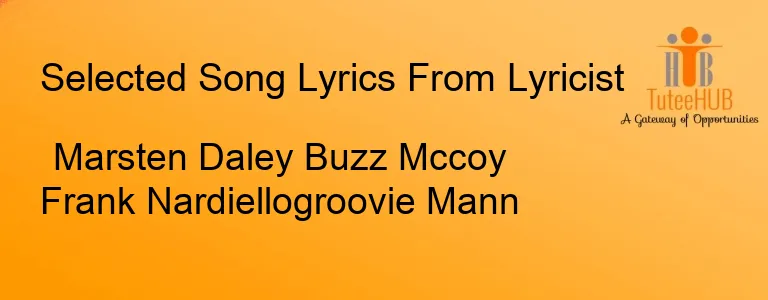 Marsten Daley Buzz Mccoy Frank Nardiellogroovie Mann