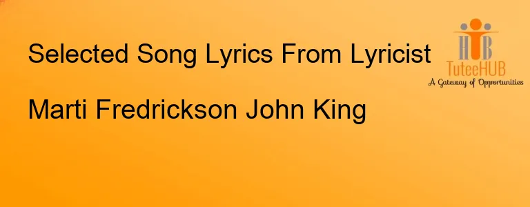 Marti Fredrickson John King