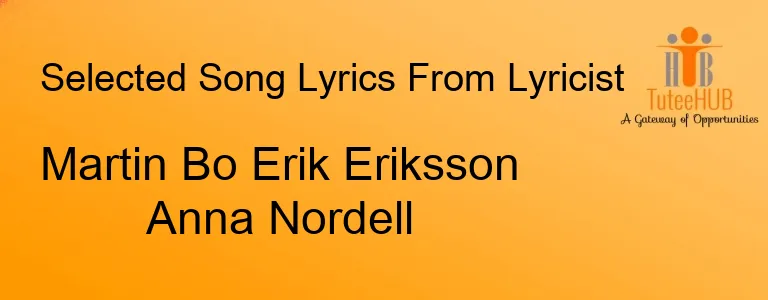 Martin Bo Erik Eriksson Anna Nordell