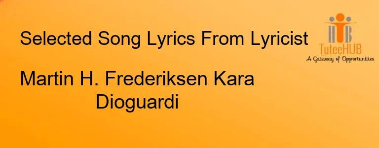 Martin H. Frederiksen Kara Dioguardi