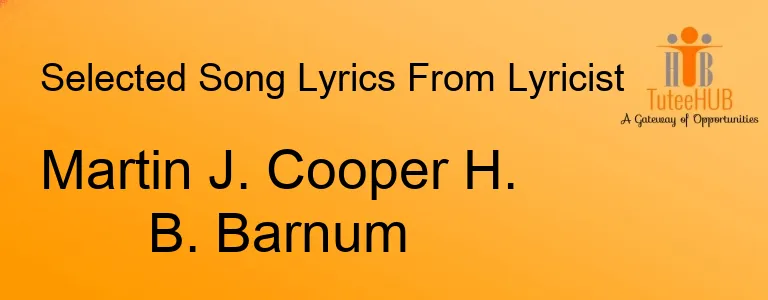 Martin J. Cooper H. B. Barnum