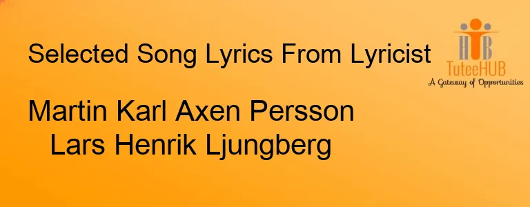 Martin Karl Axen Persson Lars Henrik Ljungberg