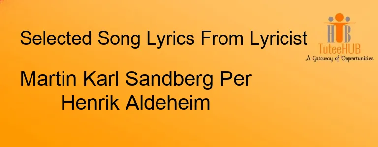 Martin Karl Sandberg Per Henrik Aldeheim