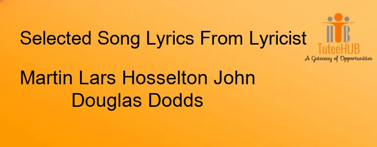 Martin Lars Hosselton John Douglas Dodds