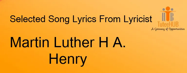 Martin Luther H A. Henry