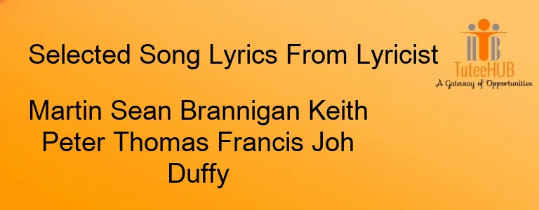 Martin Sean Brannigan Keith Peter Thomas Francis Joh Duffy