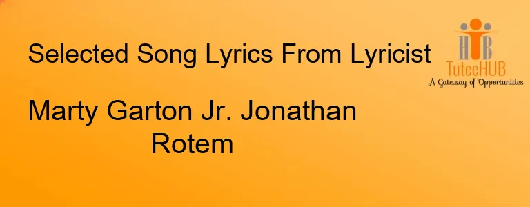 Marty Garton Jr. Jonathan Rotem