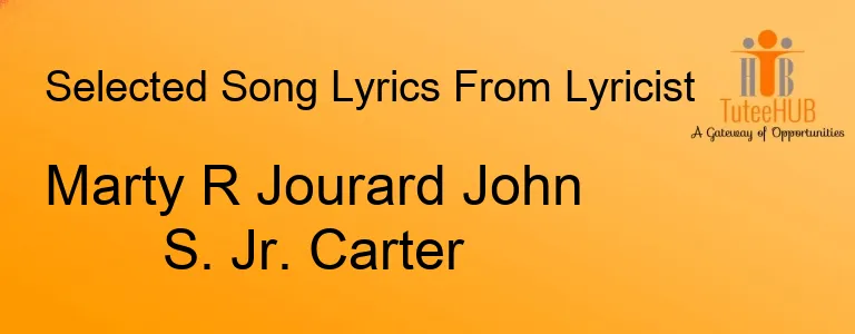 Marty R Jourard John S. Jr. Carter