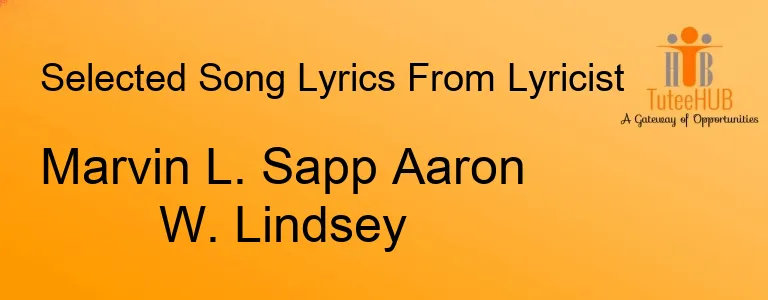 Marvin L. Sapp Aaron W. Lindsey