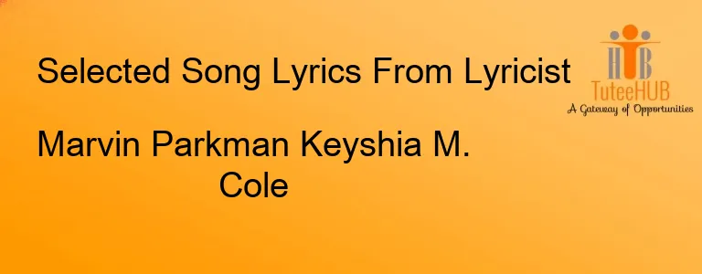 Marvin Parkman Keyshia M. Cole