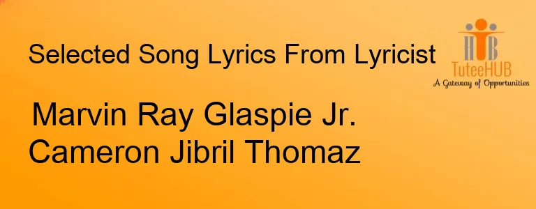 Marvin Ray Glaspie Jr. Cameron Jibril Thomaz