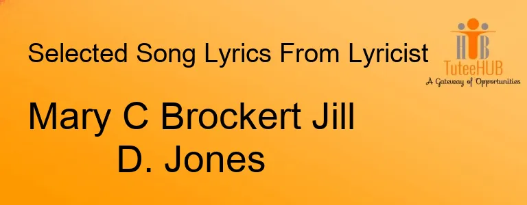 Mary C Brockert Jill D. Jones