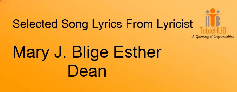 Mary J. Blige Esther Dean