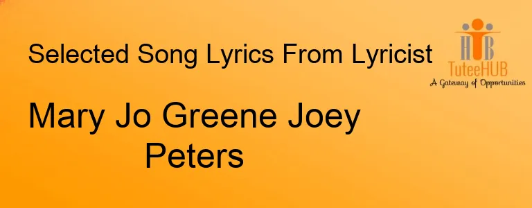 Mary Jo Greene Joey Peters