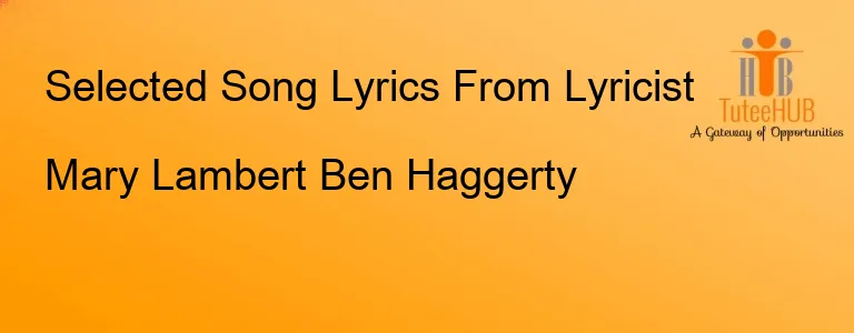 Mary Lambert Ben Haggerty