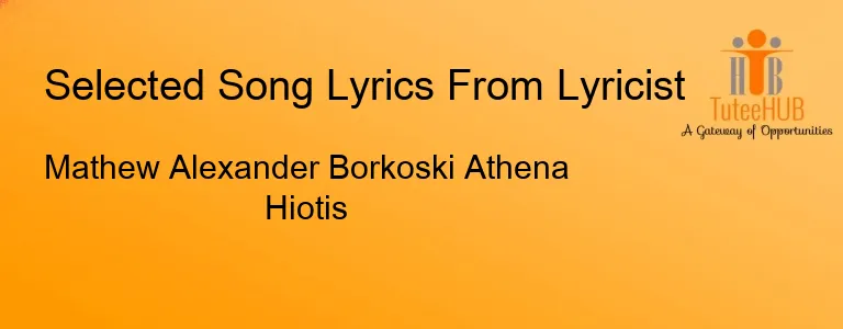 Mathew Alexander Borkoski Athena Hiotis