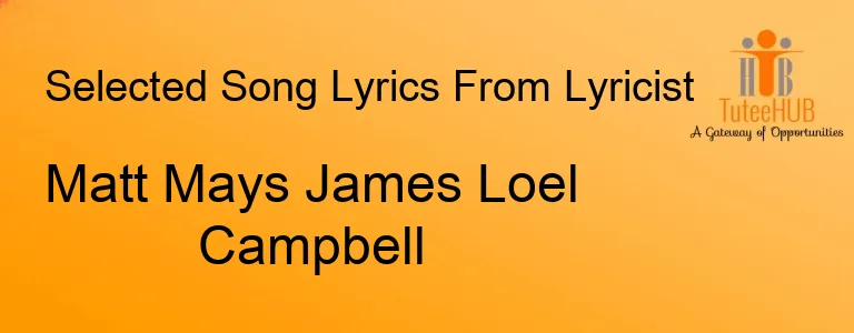 Matt Mays James Loel Campbell
