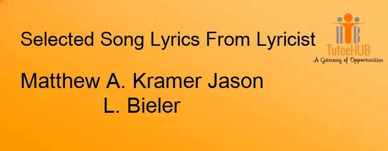 Matthew A. Kramer Jason L. Bieler