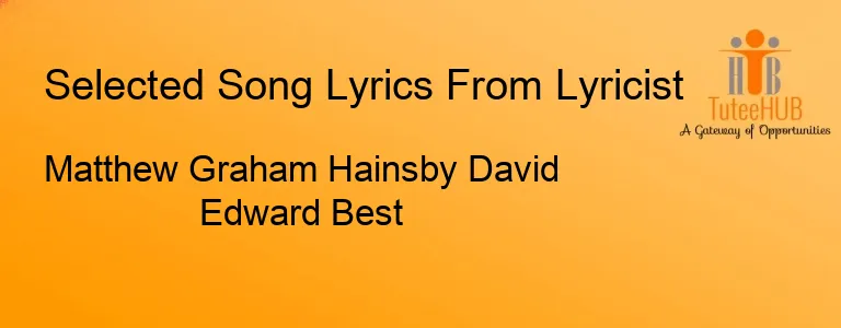 Matthew Graham Hainsby David Edward Best