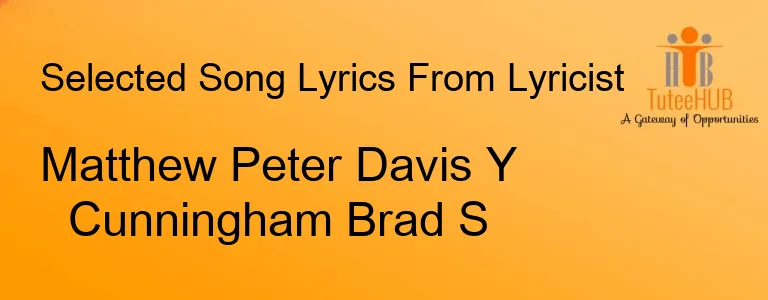 Matthew Peter Davis Y Cunningham Brad S