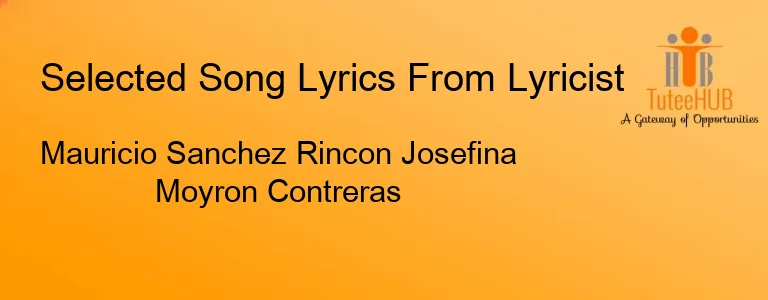 Mauricio Sanchez Rincon Josefina Moyron Contreras