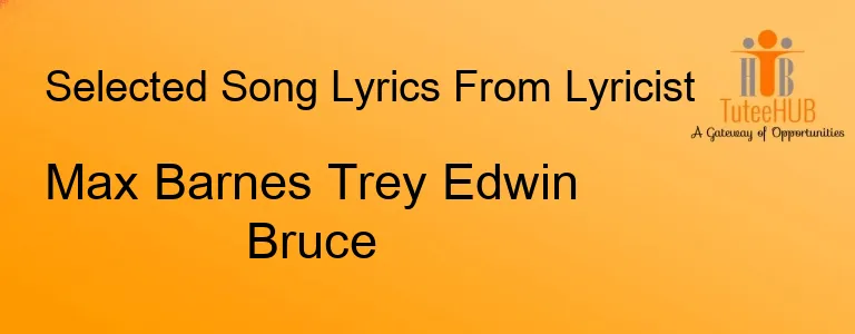 Max Barnes Trey Edwin Bruce