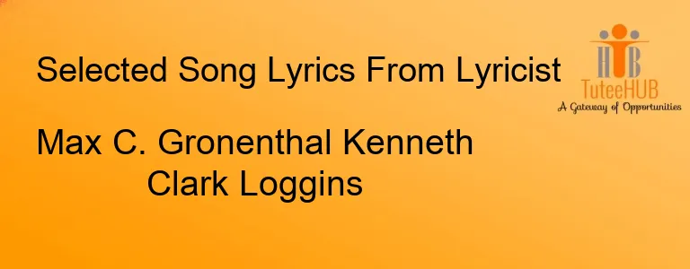 Max C. Gronenthal Kenneth Clark Loggins