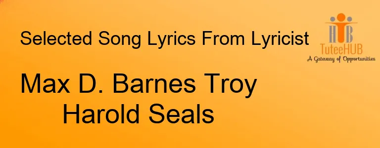 Max D. Barnes Troy Harold Seals